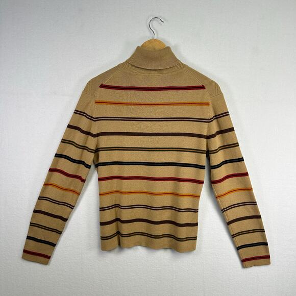 Woman's Tailor Turtle Neck Sweater - Size Large Vintage Retro Grandpa 70s Fall - Picture 6 of 8